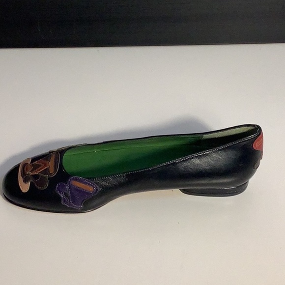 Vintage Michael Simon Leather “Coffee Cups” Slip On Ballet Flats Shoes Sz 7M - Picture 4 of 11